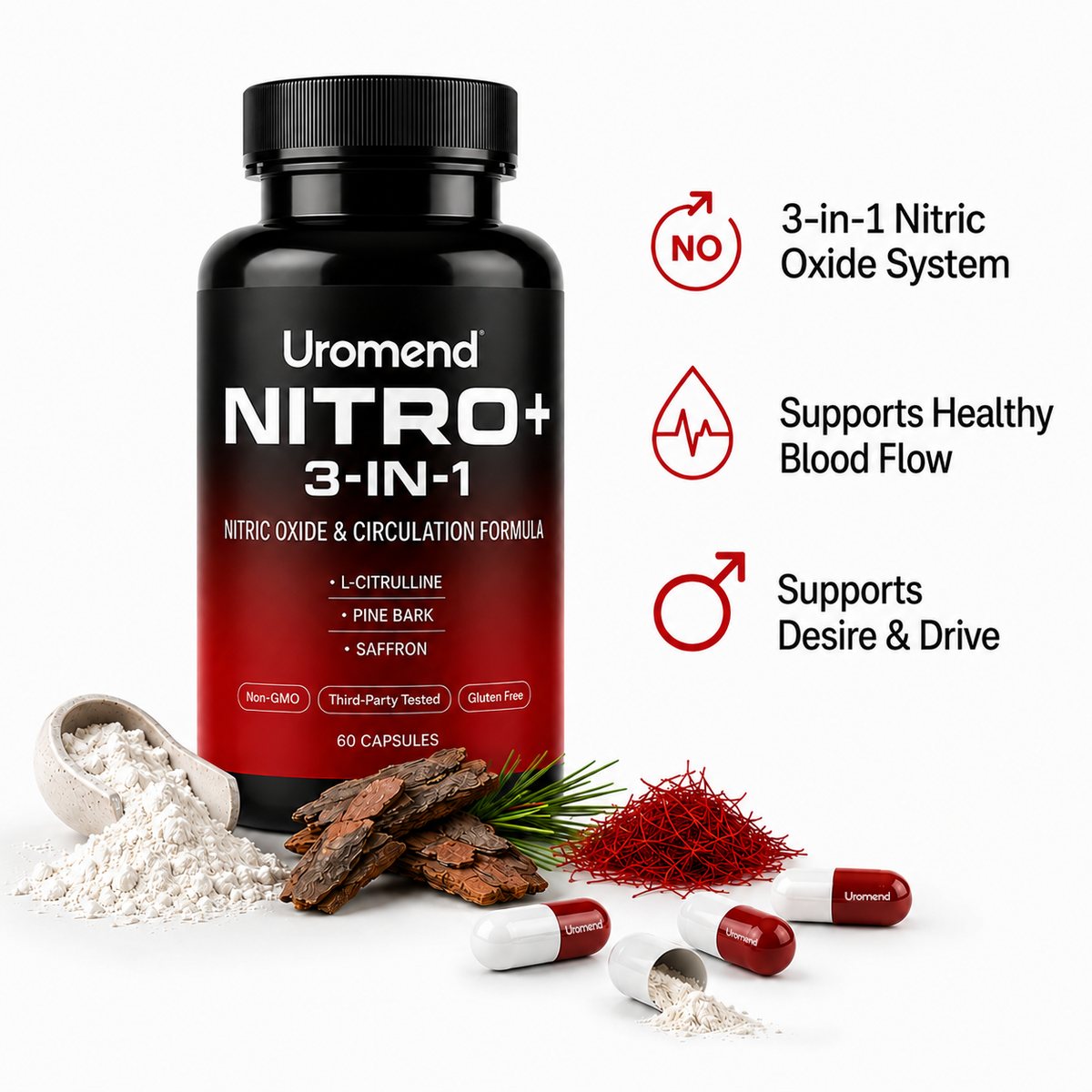 Uromend Nitro+ 3-in-1