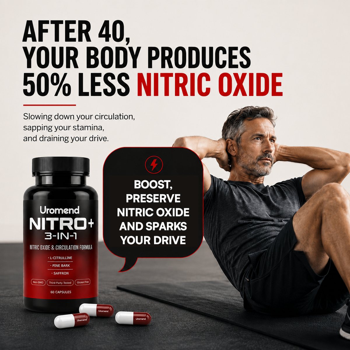 Uromend Nitro+ 3-in-1